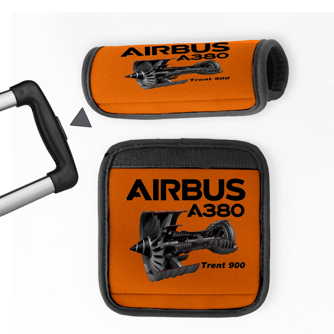 Airbus A380 & Trent 900 Engine Designed Neoprene Luggage Handle Covers