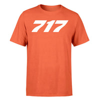 Thumbnail for 717 Flat Text Designed T-Shirts