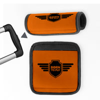 Thumbnail for Born To Fly & Badge Designed Neoprene Luggage Handle Covers