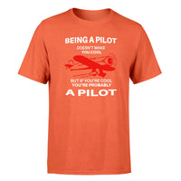 Thumbnail for If You're Cool You're Probably a Pilot Designed T-Shirts