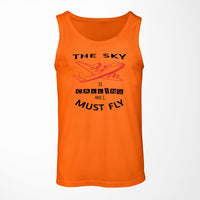Thumbnail for The Sky is Calling and I Must Fly Designed Tank Tops