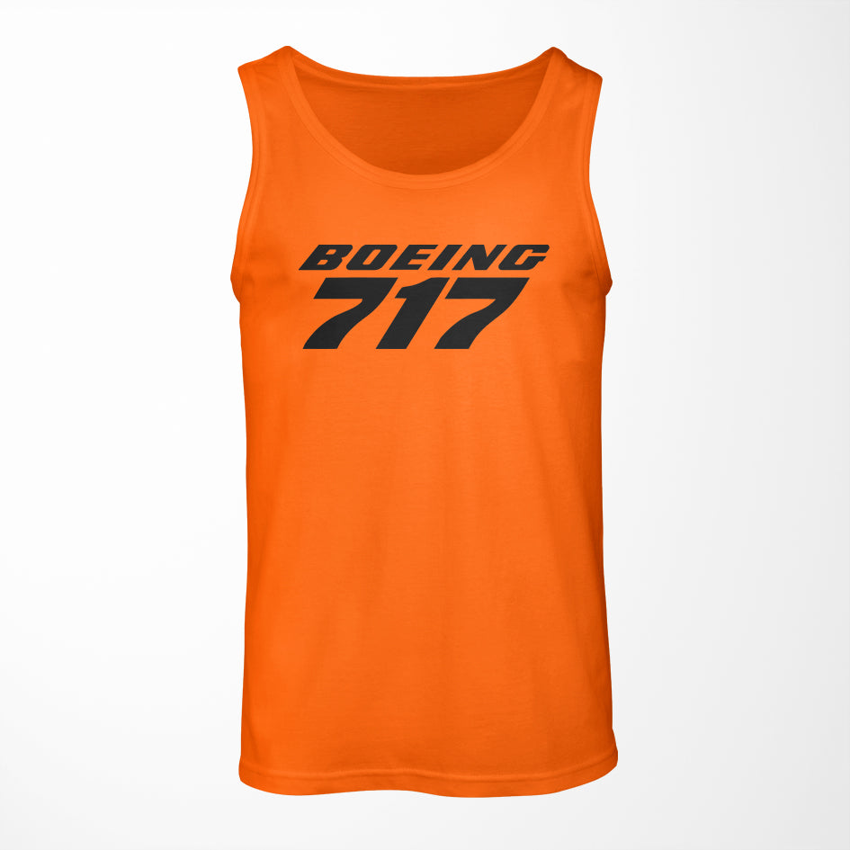 Boeing 717 & Text Designed Tank Tops