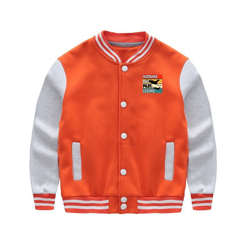 Husband & Dad & Pilot & Legend Designed "CHILDREN" Baseball Jackets