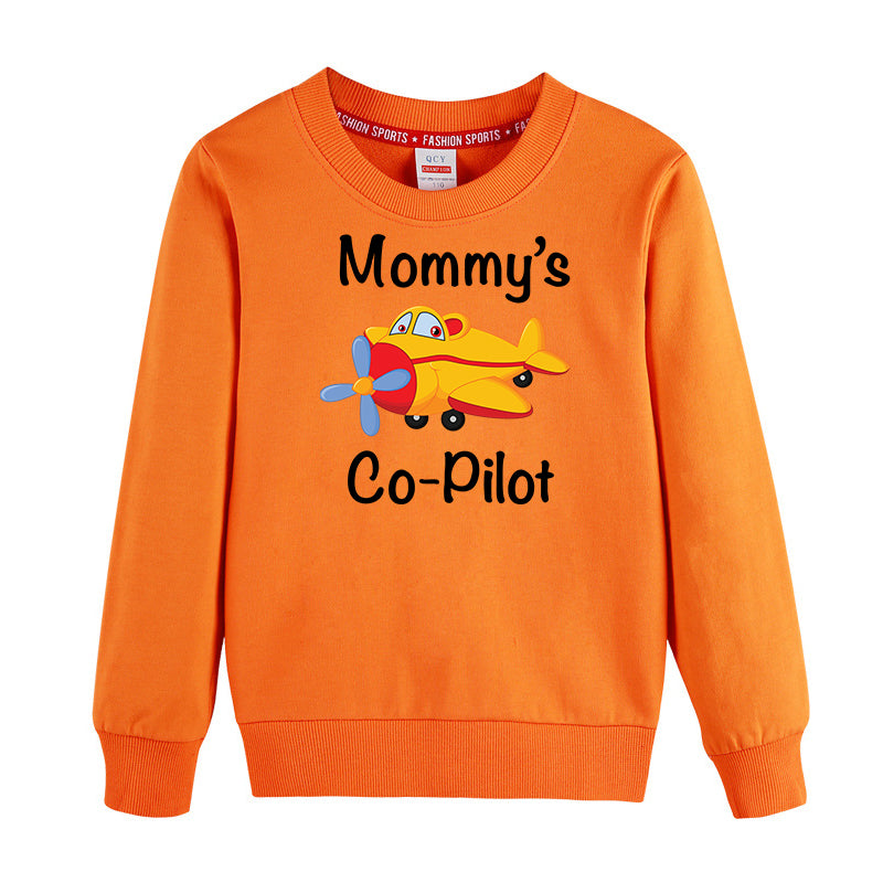 Mommy's Co-Pilot (Propeller) Designed "CHILDREN" Sweatshirts