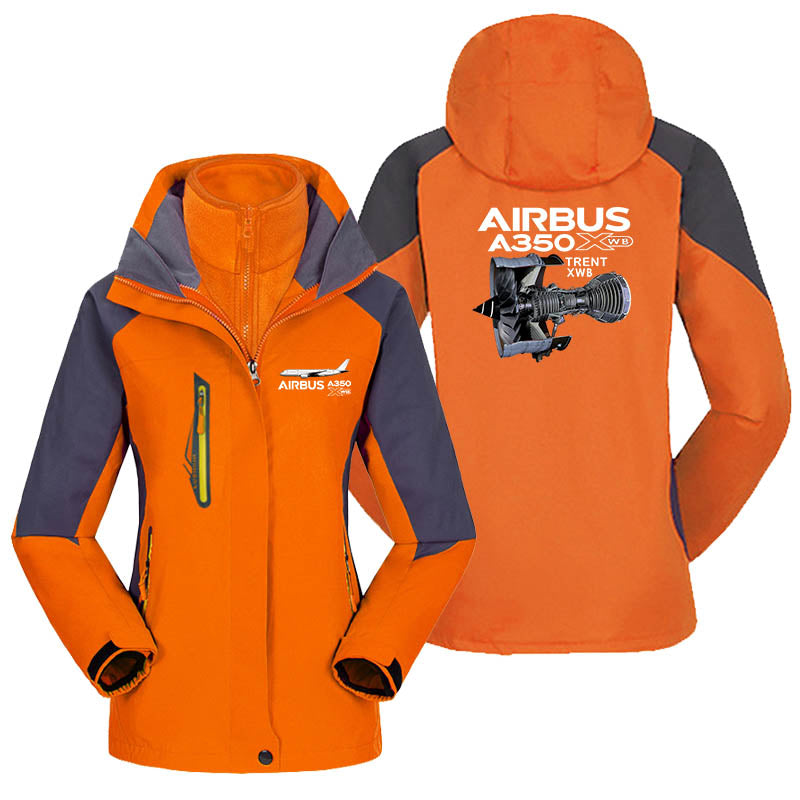 Airbus A350 & Trent XWB Engine Designed Thick "WOMEN" Skiing Jackets