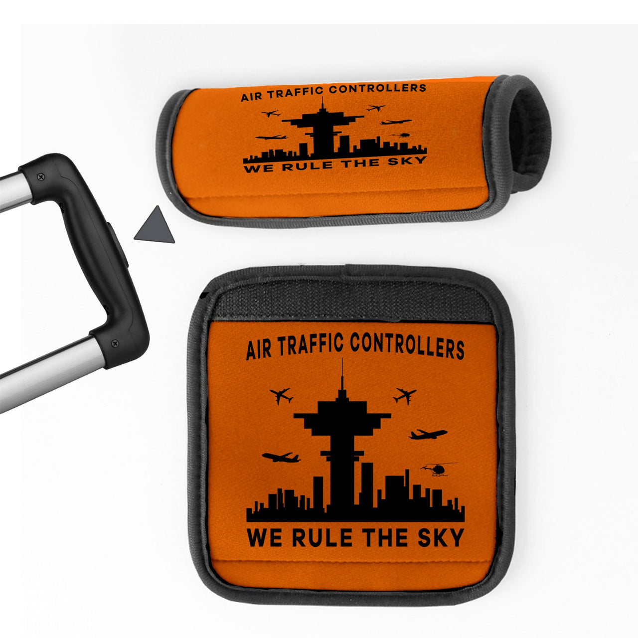 Air Traffic Controllers - We Rule The Sky Designed Neoprene Luggage Handle Covers