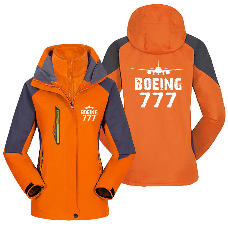 Boeing 777 & Plane Designed Thick "WOMEN" Skiing Jackets