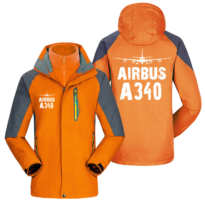 Airbus A340 & Plane Designed Thick Skiing Jackets
