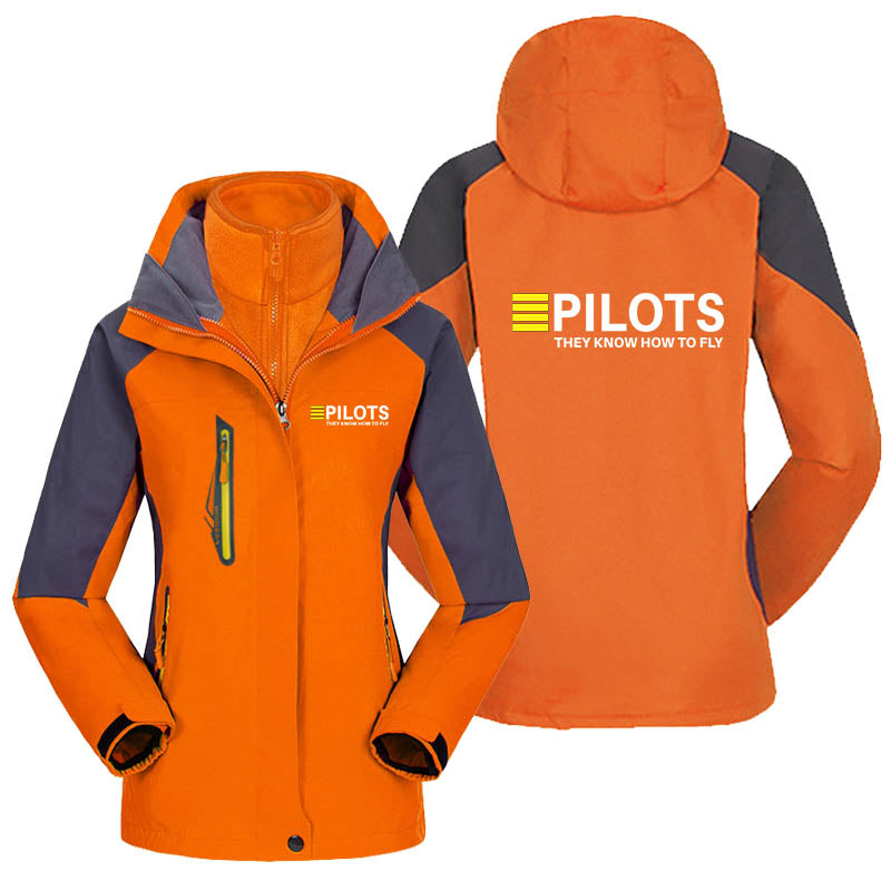 Pilots They Know How To Fly Designed Thick "WOMEN" Skiing Jackets