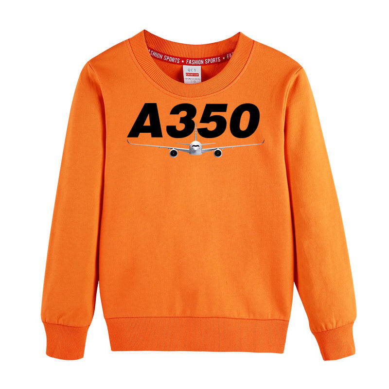 Super Airbus A350 Designed "CHILDREN" Sweatshirts