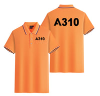 Thumbnail for A310 Flat Text Designed Stylish Polo T-Shirts (Double-Side)
