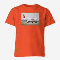 Thumbnail for Swiss Airlines Bombardier CS100 Designed Children T-Shirts