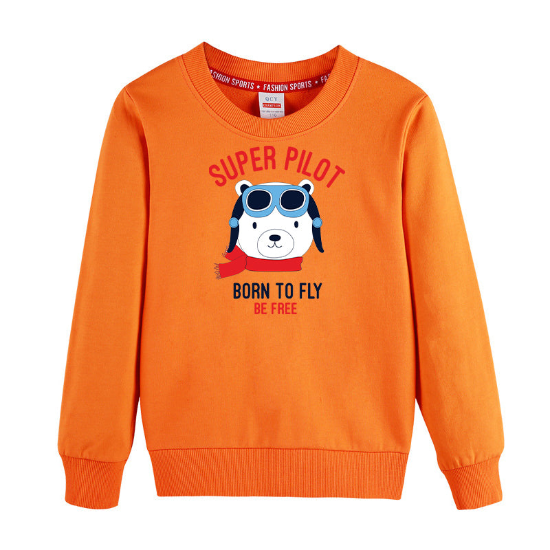 Super Pilot - Born To Fly Designed "CHILDREN" Sweatshirts