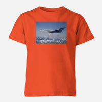 Thumbnail for Cruising Gulfstream Jet Designed Children T-Shirts
