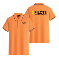 Thumbnail for Pilots They Know How To Fly Designed Stylish Polo T-Shirts (Double-Side)