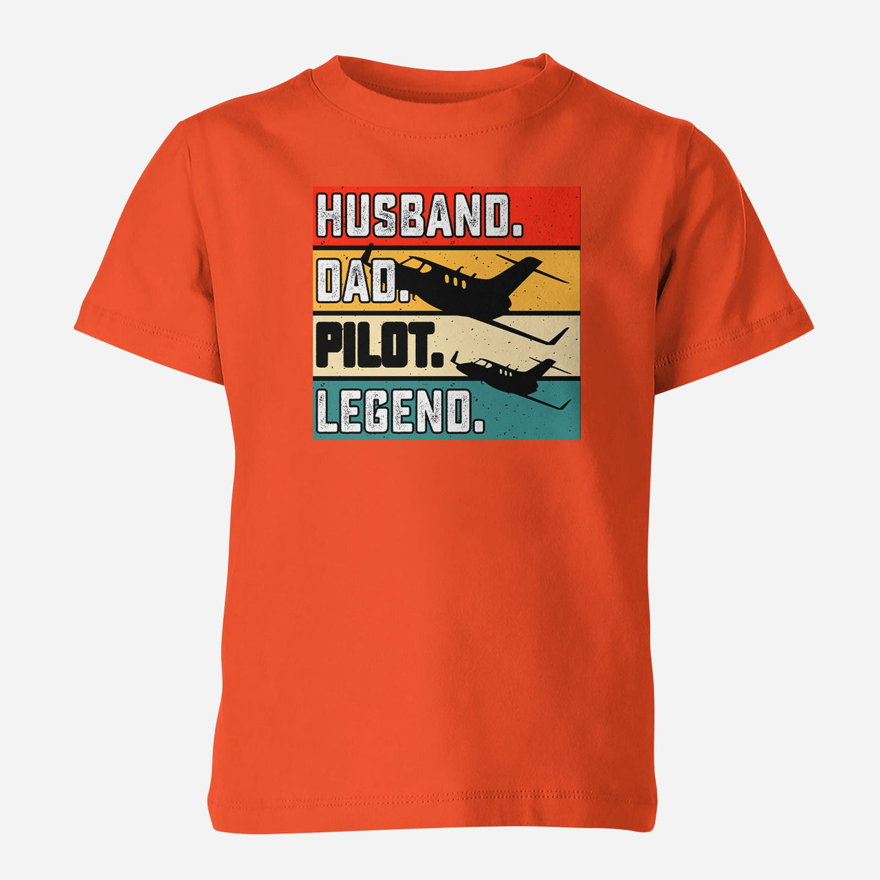 Husband & Dad & Pilot & Legend Designed Children T-Shirts