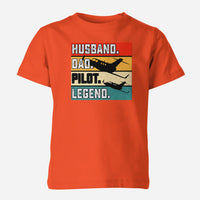 Thumbnail for Husband & Dad & Pilot & Legend Designed Children T-Shirts