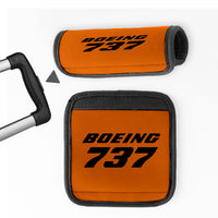 Thumbnail for Boeing 737 & Text Designed Neoprene Luggage Handle Covers