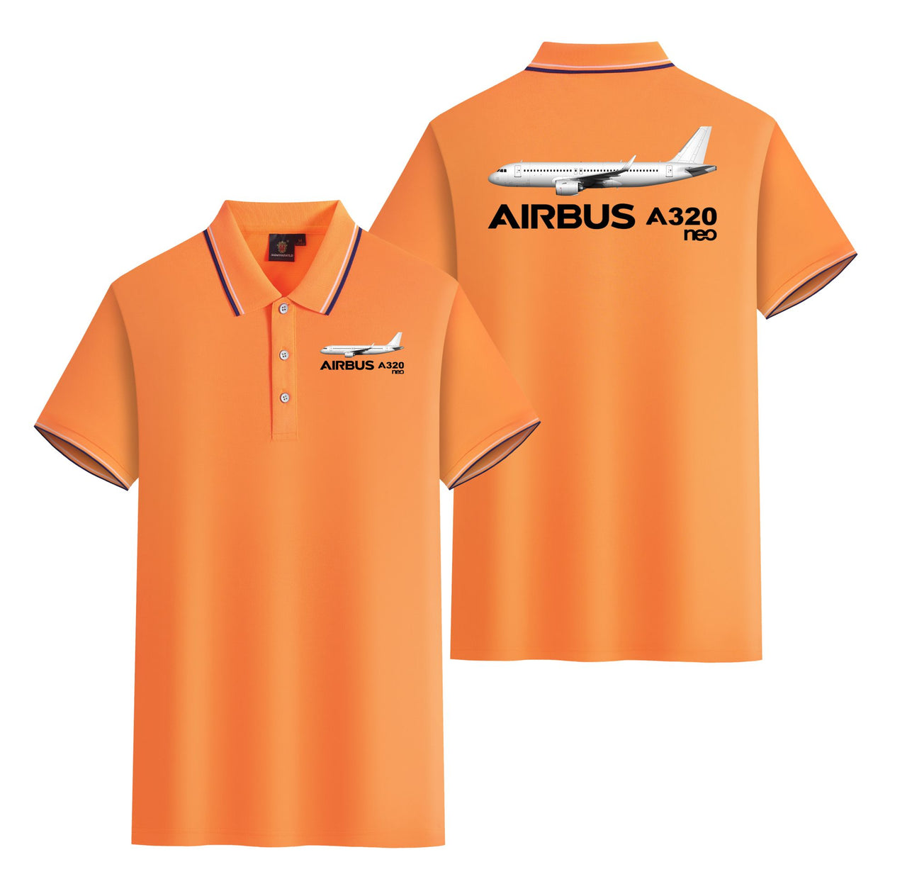 The Airbus A320Neo Designed Stylish Polo T-Shirts (Double-Side)