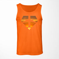 Thumbnail for Supermen of The Skies (Sunset) Designed Tank Tops