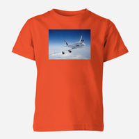 Thumbnail for Cruising Lufthansa's Boeing 747 Designed Children T-Shirts