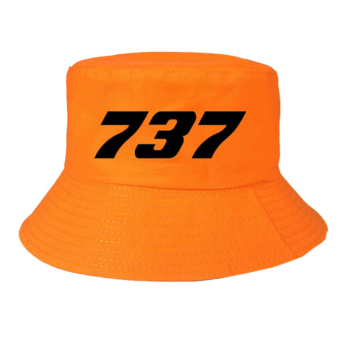 737 Flat Text Designed Summer & Stylish Hats