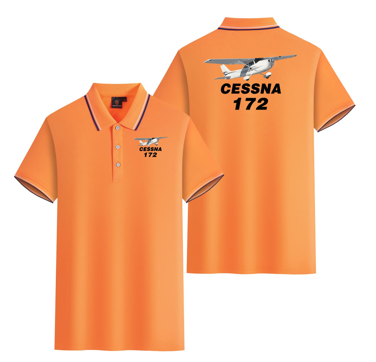 The Cessna 172 Designed Stylish Polo T-Shirts (Double-Side)