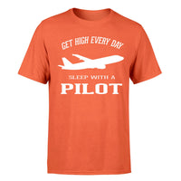Thumbnail for Get High Every Day Sleep With A Pilot Designed T-Shirts
