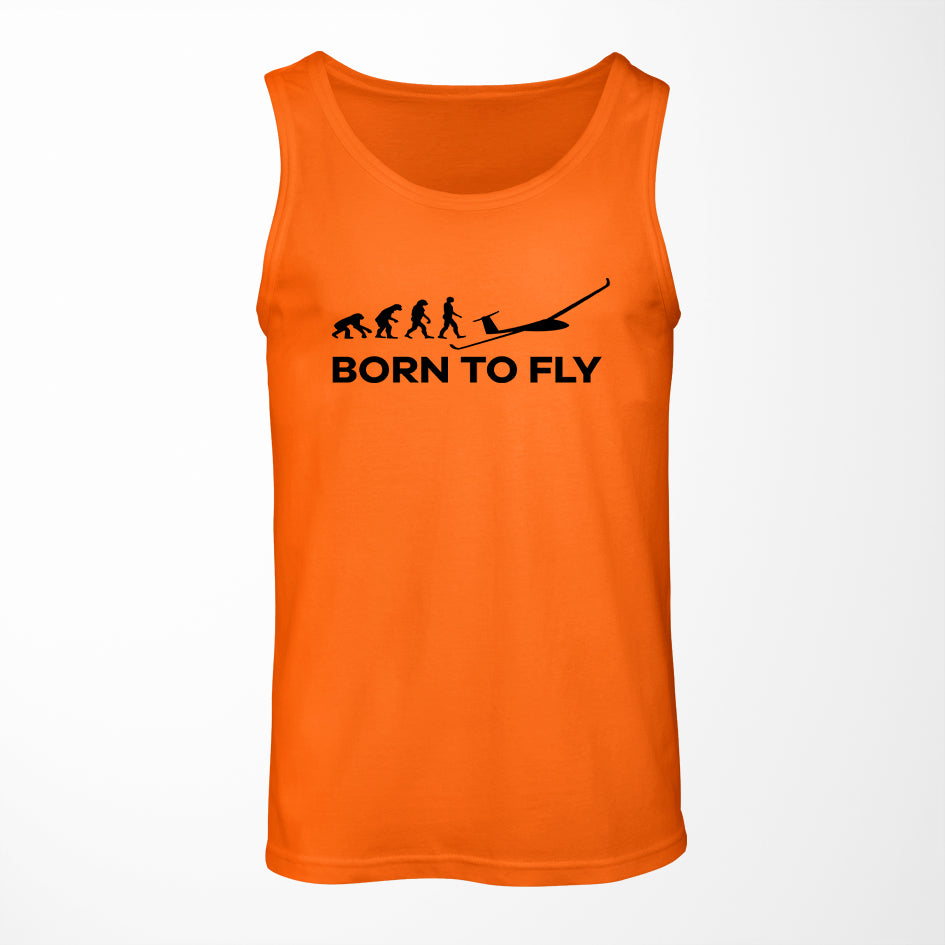 Born To Fly Glider Designed Tank Tops