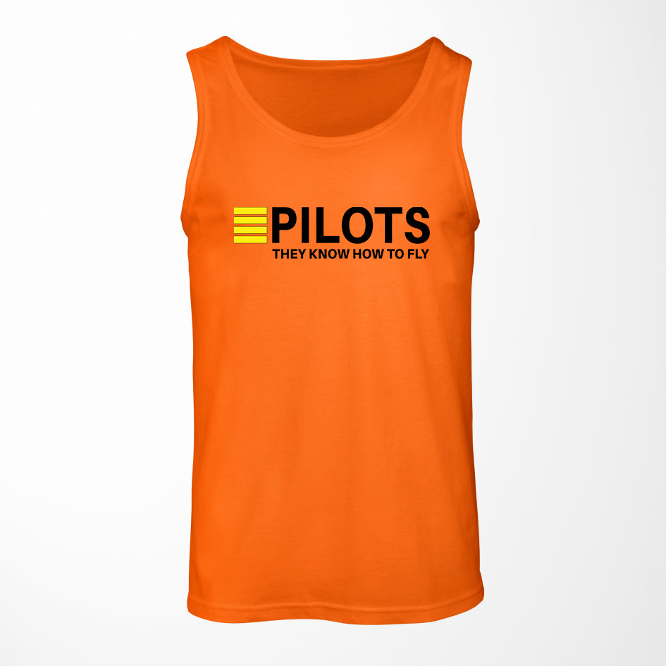Pilots They Know How To Fly Designed Tank Tops