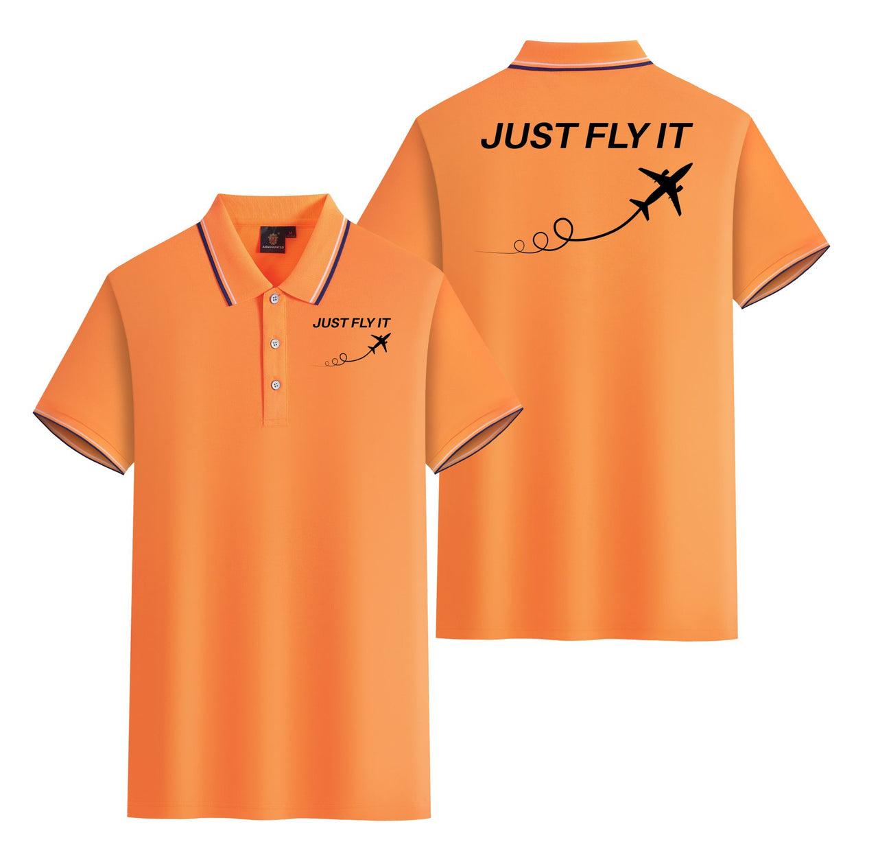 Just Fly It Designed Stylish Polo T-Shirts (Double-Side)