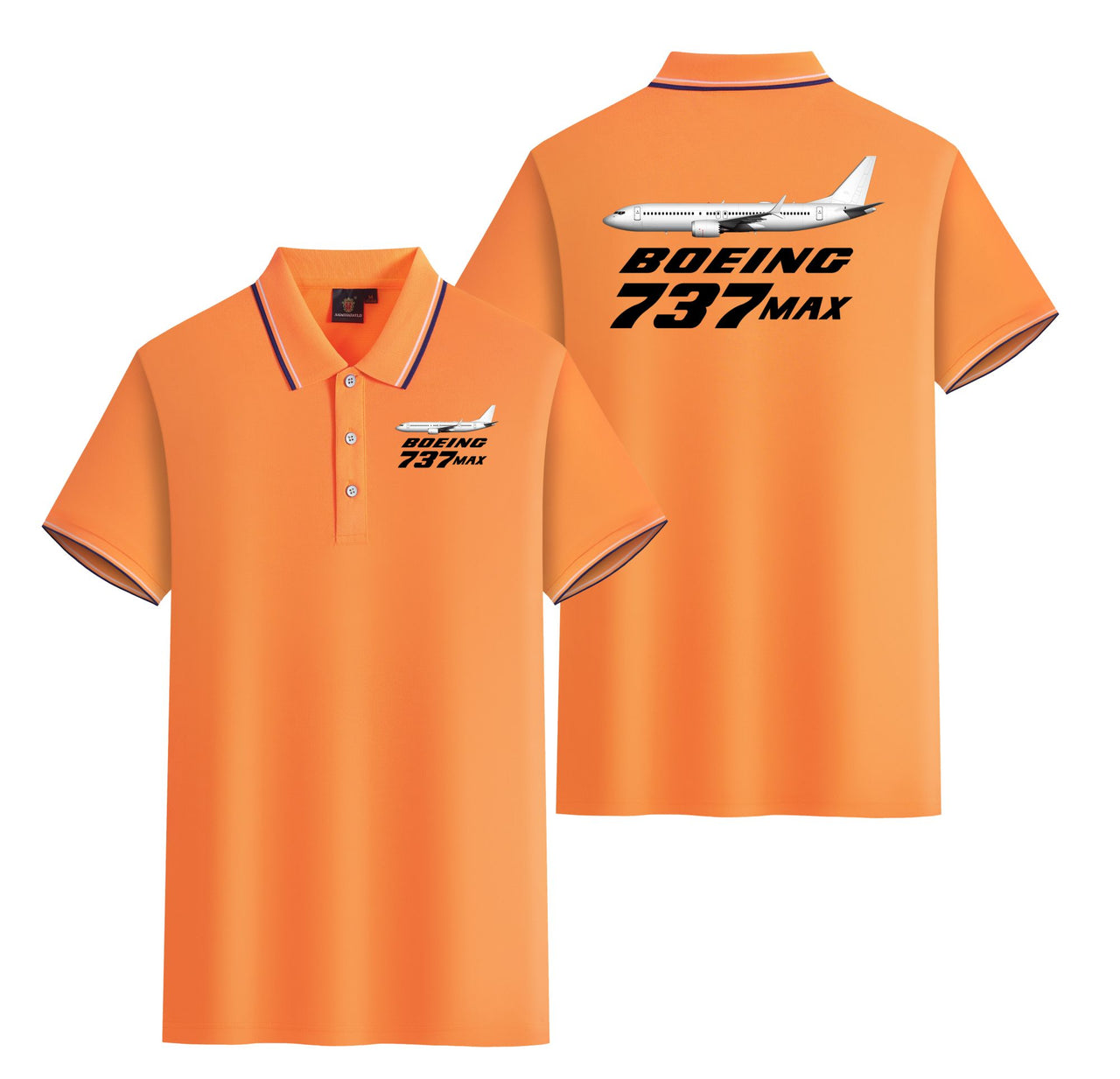 The Boeing 737Max Designed Stylish Polo T-Shirts (Double-Side)