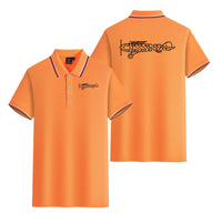 Thumbnail for Special Cessna Text Designed Stylish Polo T-Shirts (Double-Side)