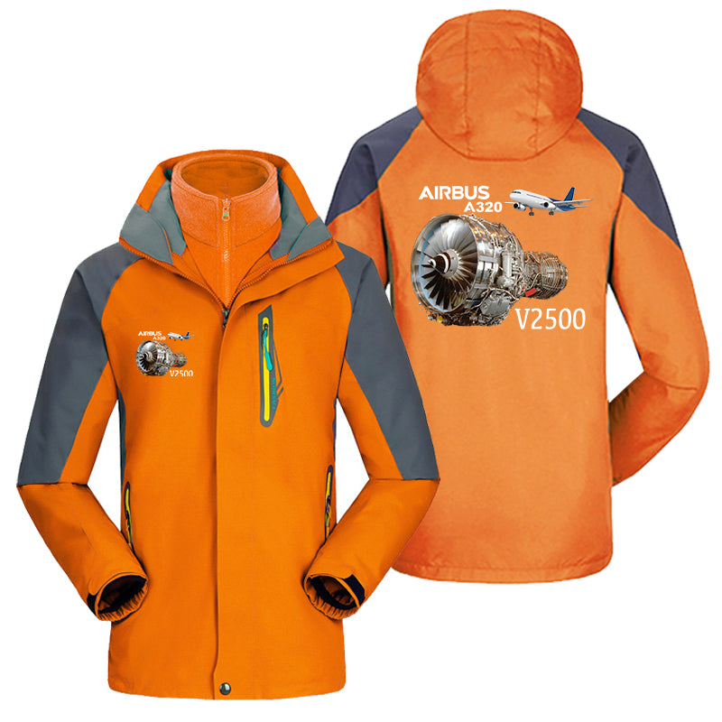 Airbus A320 & V2500 Engine Designed Thick Skiing Jackets