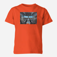 Thumbnail for Embraer E190 Cockpit Designed Children T-Shirts