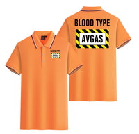 Thumbnail for Blood Type AVGAS Designed Stylish Polo T-Shirts (Double-Side)