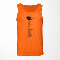 Thumbnail for Aviation Alphabet Designed Tank Tops