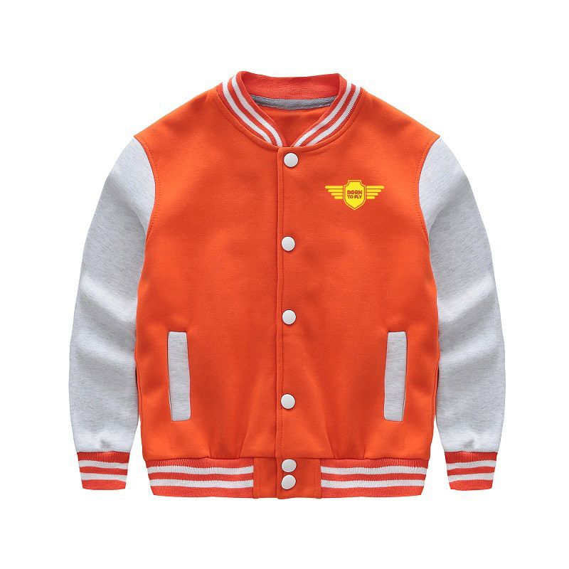 Born To Fly & Badge Designed "CHILDREN" Baseball Jackets