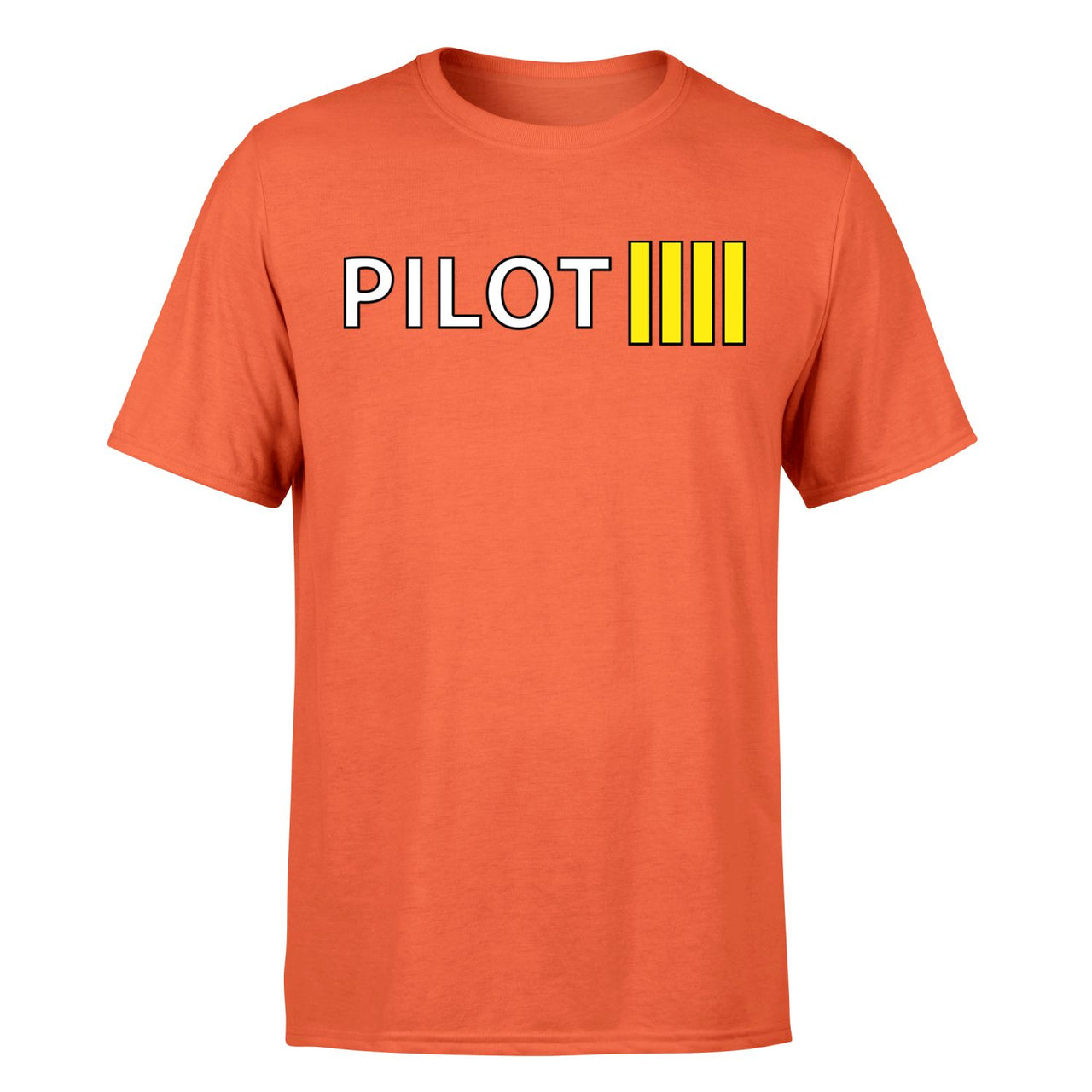 Pilot & Stripes (4 Lines) Designed T-Shirts