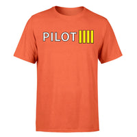 Thumbnail for Pilot & Stripes (4 Lines) Designed T-Shirts