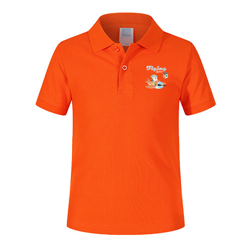 Flying Time & Junior Pilot Designed Children Polo T-Shirts