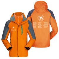 Thumbnail for Aviation Alphabet 2 Designed Thick Skiing Jackets