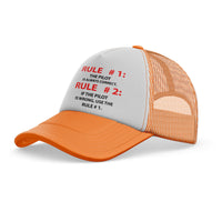 Thumbnail for Rule 1 - Pilot is Always Correct Designed Trucker Caps & Hats