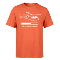 Thumbnail for Pilot In Progress (Helicopter) Designed T-Shirts