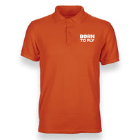 Thumbnail for Born to Fly polo t-shirt from Aviation Shop
