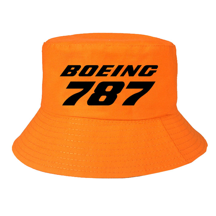 Boeing 787 & Text Designed Summer & Stylish Hats