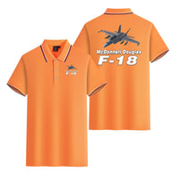 Thumbnail for The McDonnell Douglas F18 Designed Stylish Polo T-Shirts (Double-Side)
