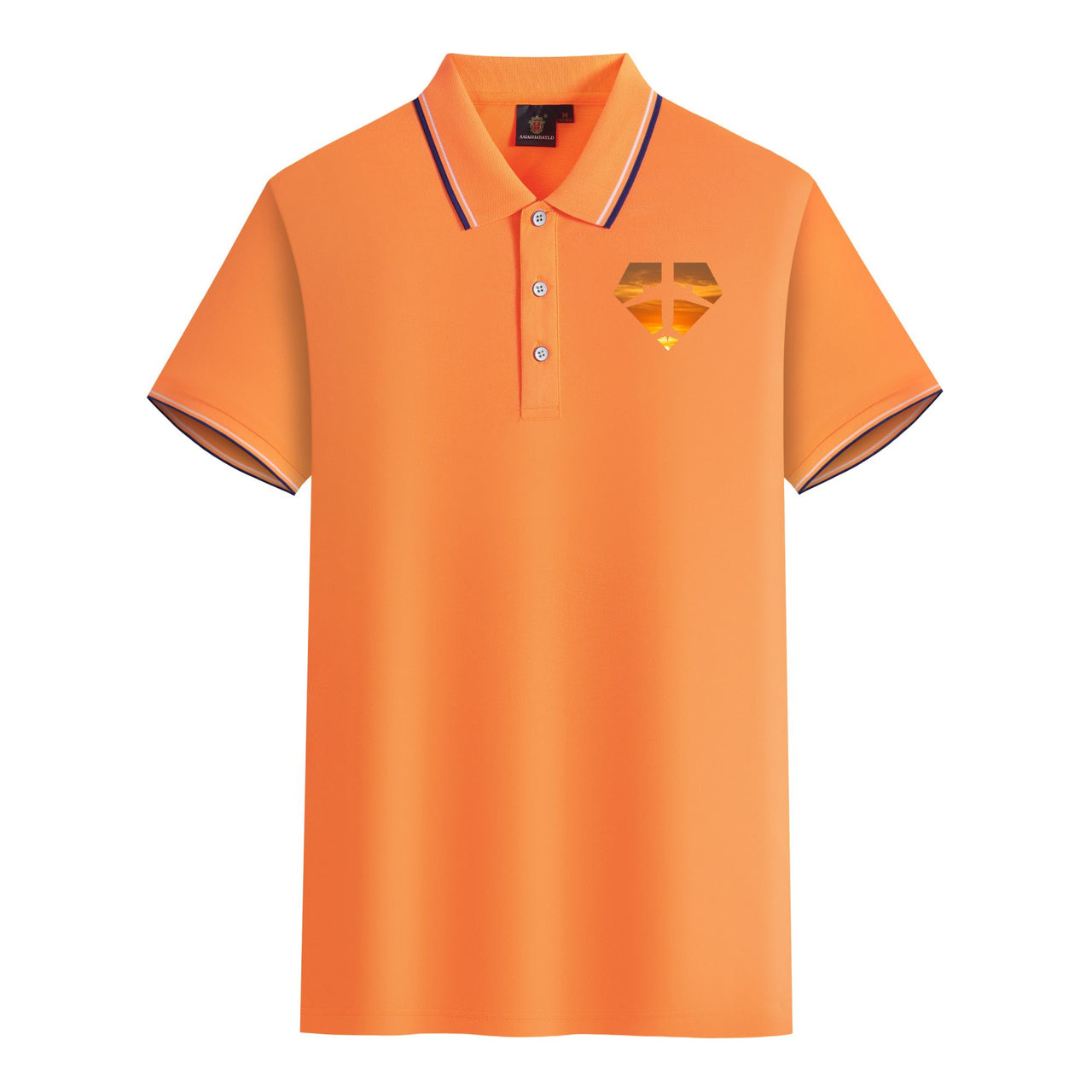 Supermen of The Skies (Sunset) Designed Stylish Polo T-Shirts