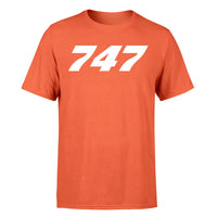 Thumbnail for 747 Flat Text Designed T-Shirts