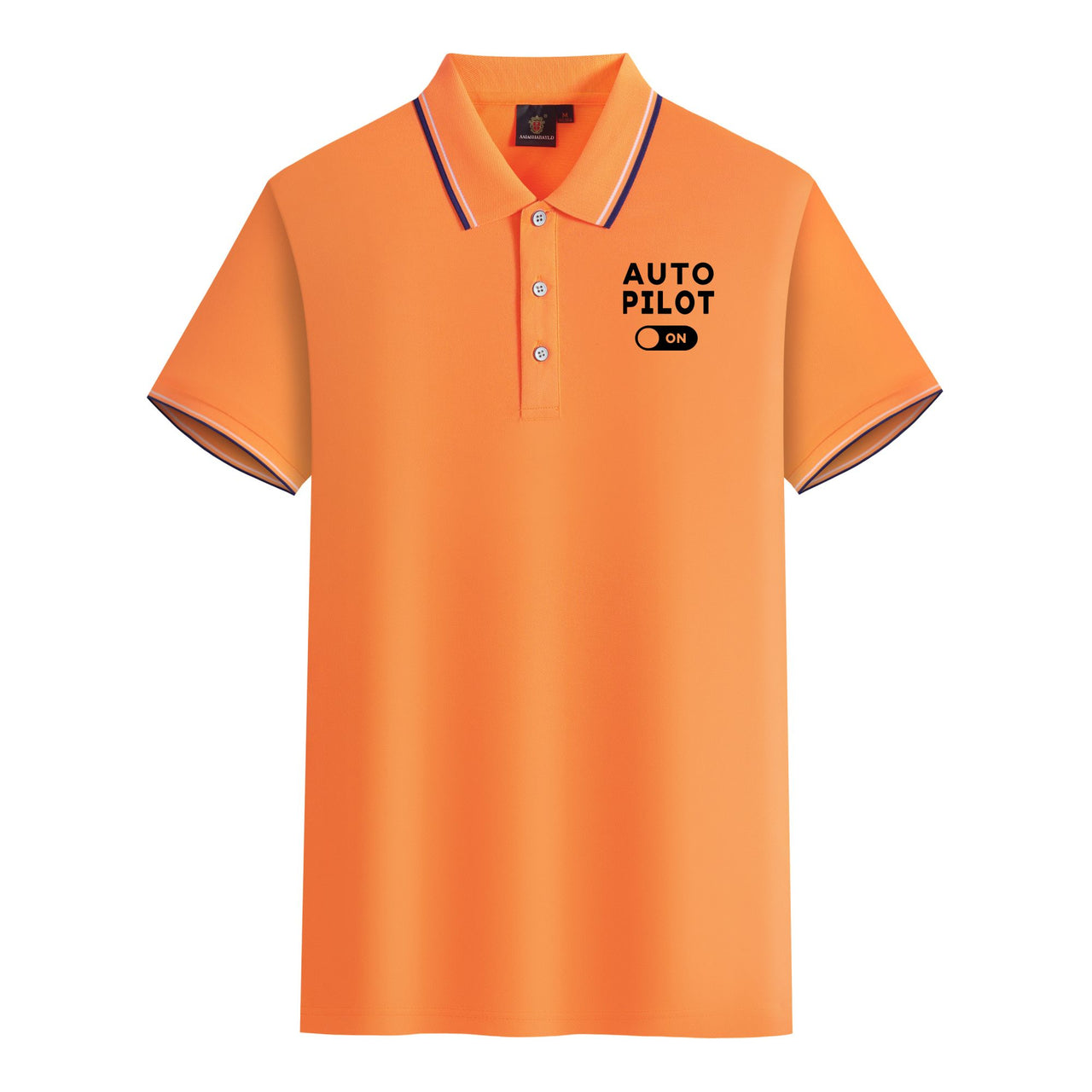 Auto Pilot ON Designed Stylish Polo T-Shirts